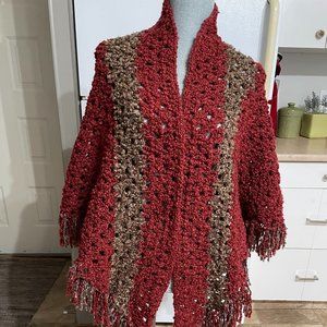 NEW Handmade Crochet  Acrylic Shawl